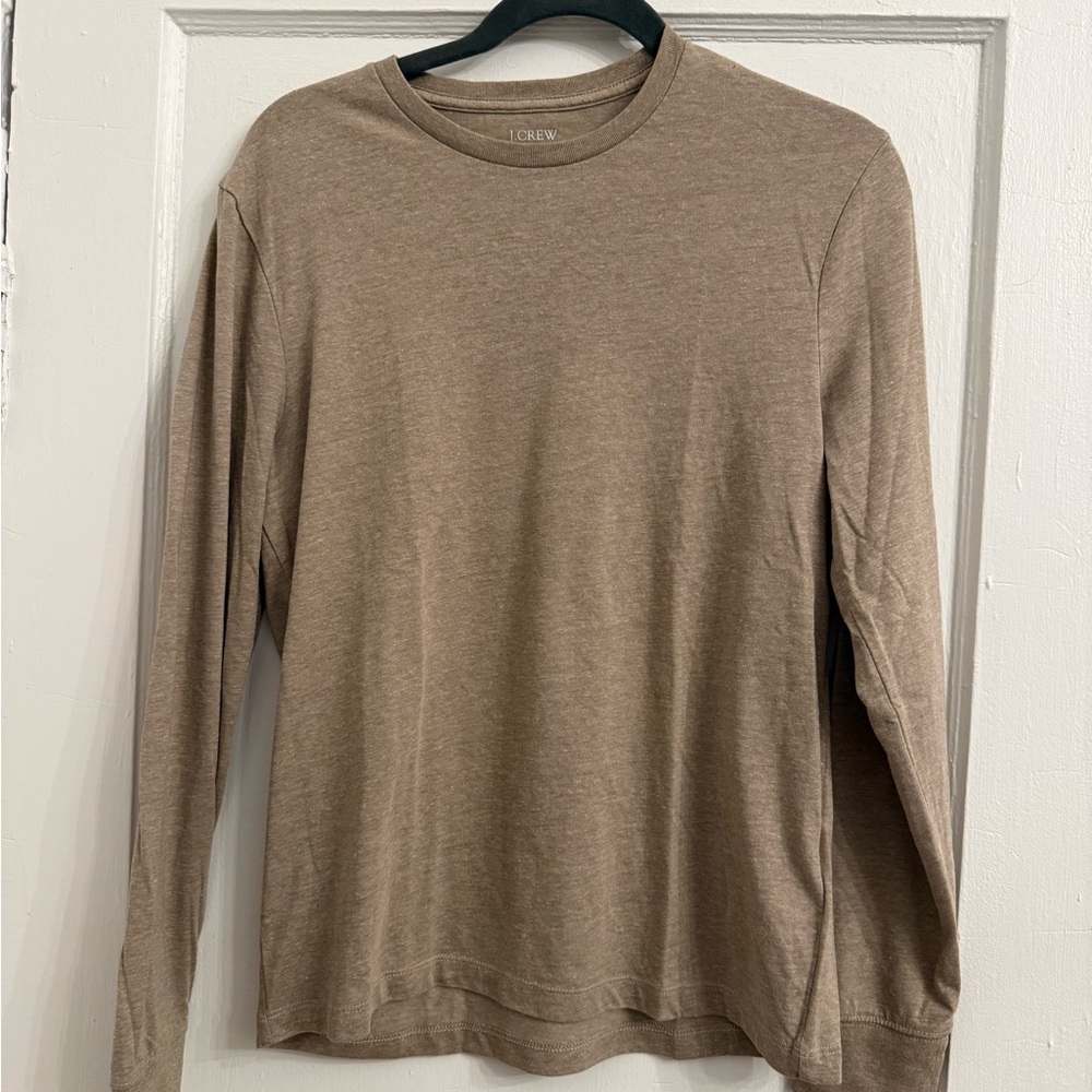 J.Crew Tan Long Sleeve Shirt